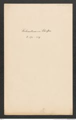 k.k. naturhistorisches Hofmuseum, Intendanzakten 1885-1896 (Hauer), Aktenzahl Z.190-229/1889, Seite 1